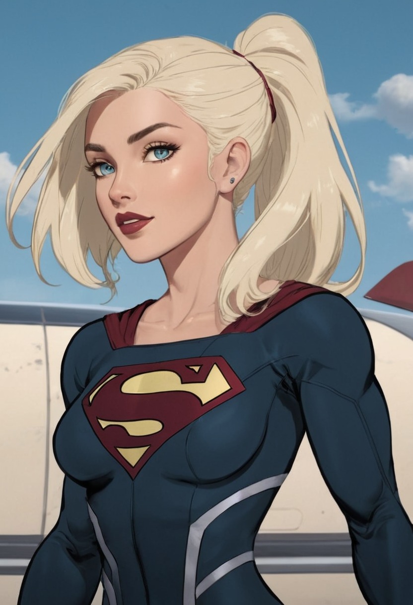 supergirl, digitalart, superheroine