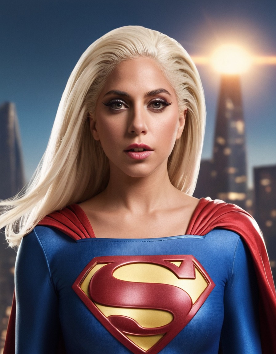 lady gaga, supergirl, musician, pop culture, fashion icon