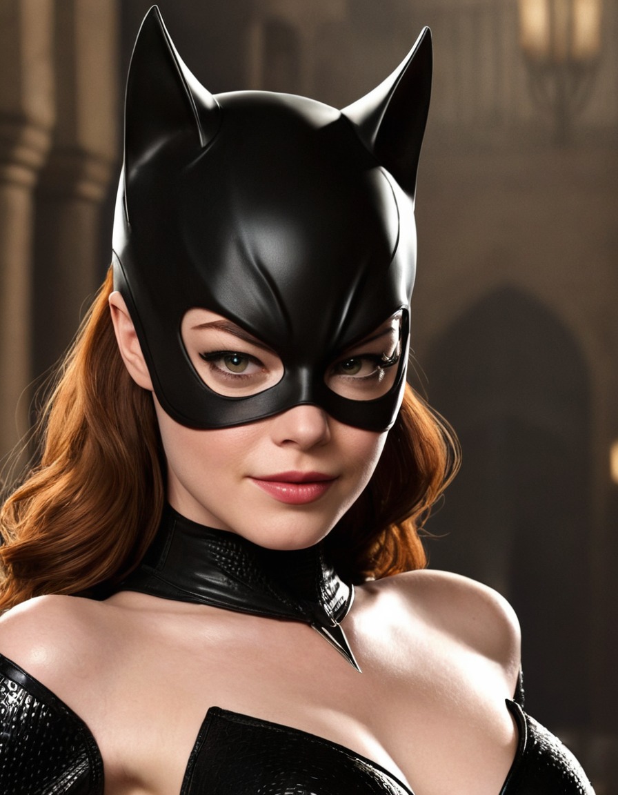 catwoman, emma stone, dc comics, superheroine, actress, batman, dc extended universe