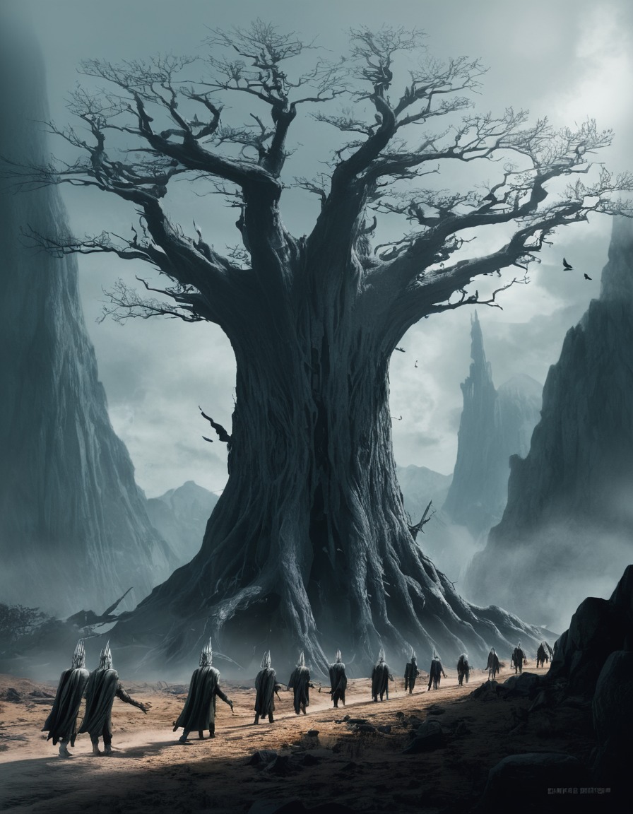 fantasy, ents, war, isengard, sketch, john tolkien, tolkien