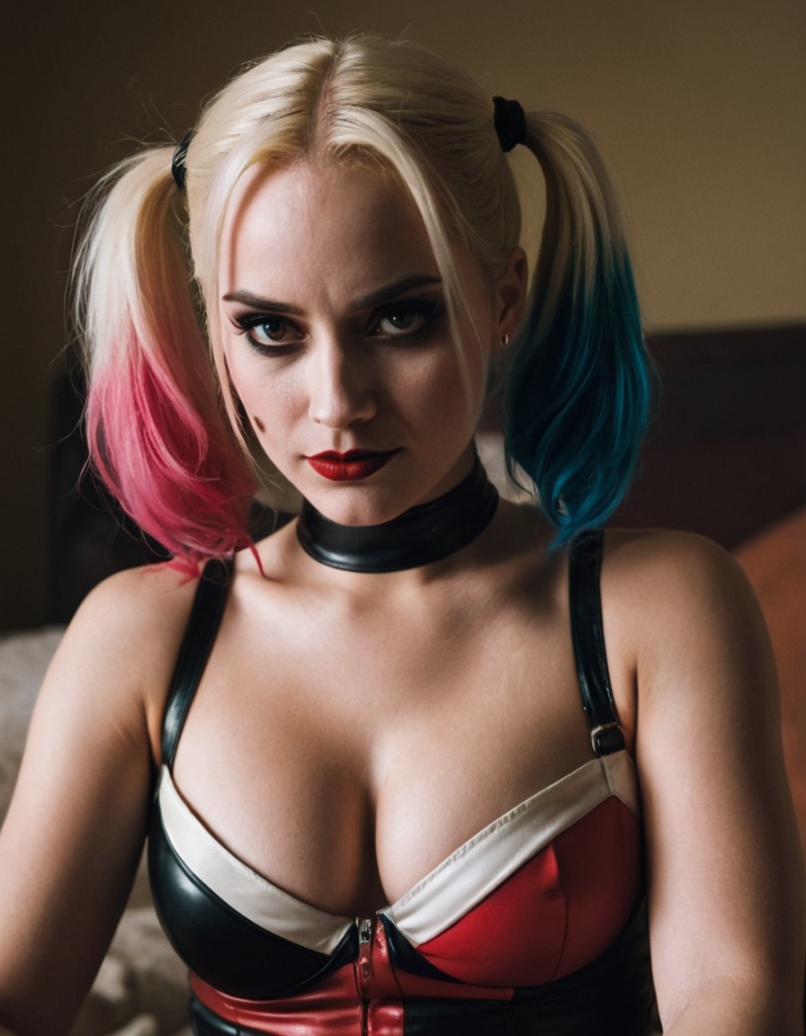 superhero, harley quinn, dc comics, defeated, supervillain, action, comics