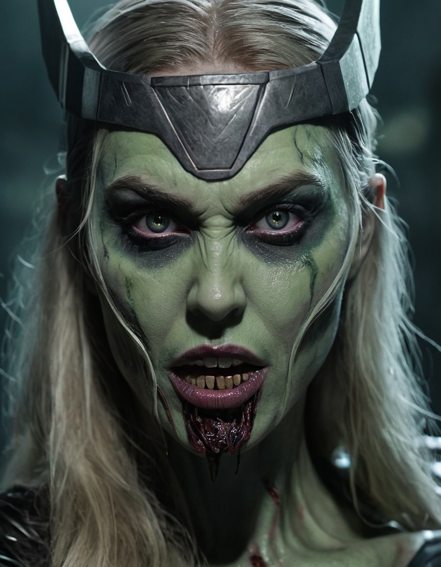 zombie, hela, thor, marvel, superhero, undead, norse mythology