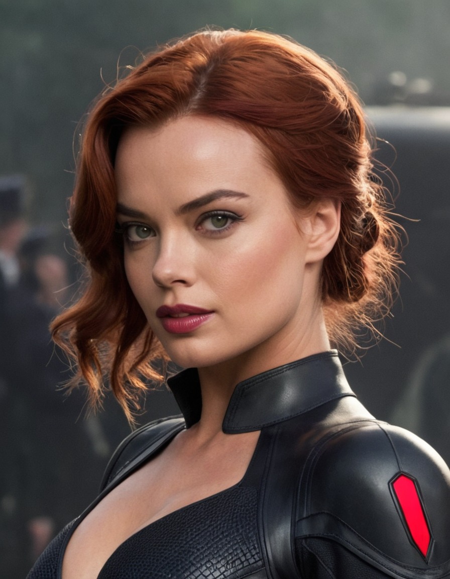 black widow, margot robbie, marvel, superhero, actress, film, character