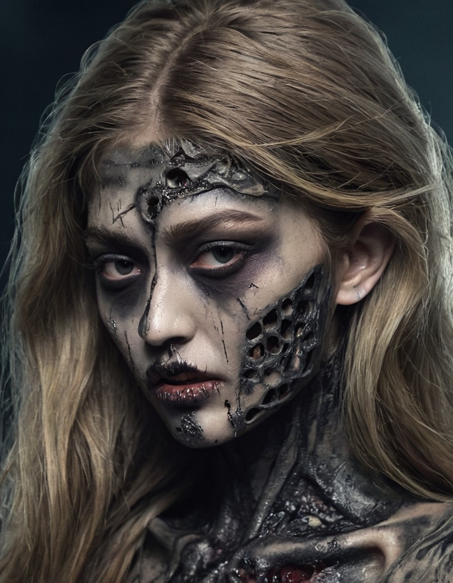 gigi hadid, zombie, glamour, celebrities