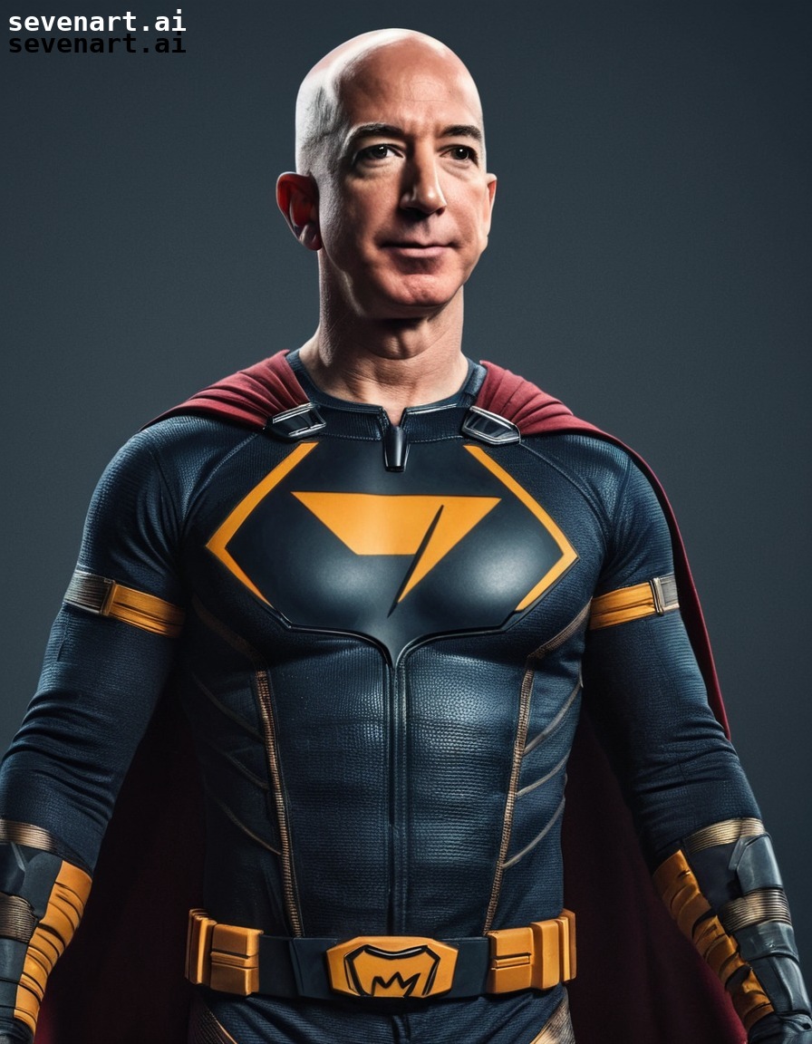 jeff bezos, superhero, ceo, amazon, costume