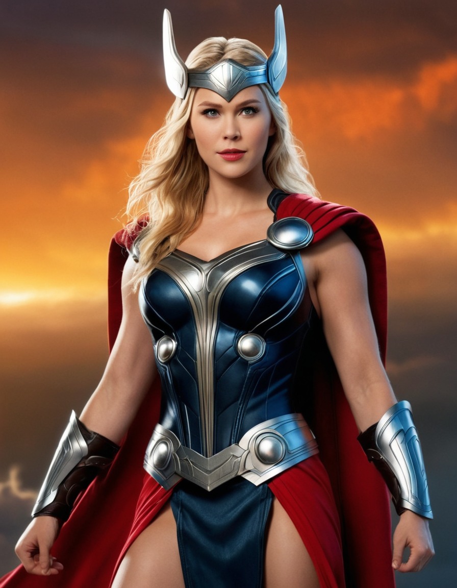 thor, female superhero, marvel universe, gender swap, comic books, norse god, asgard