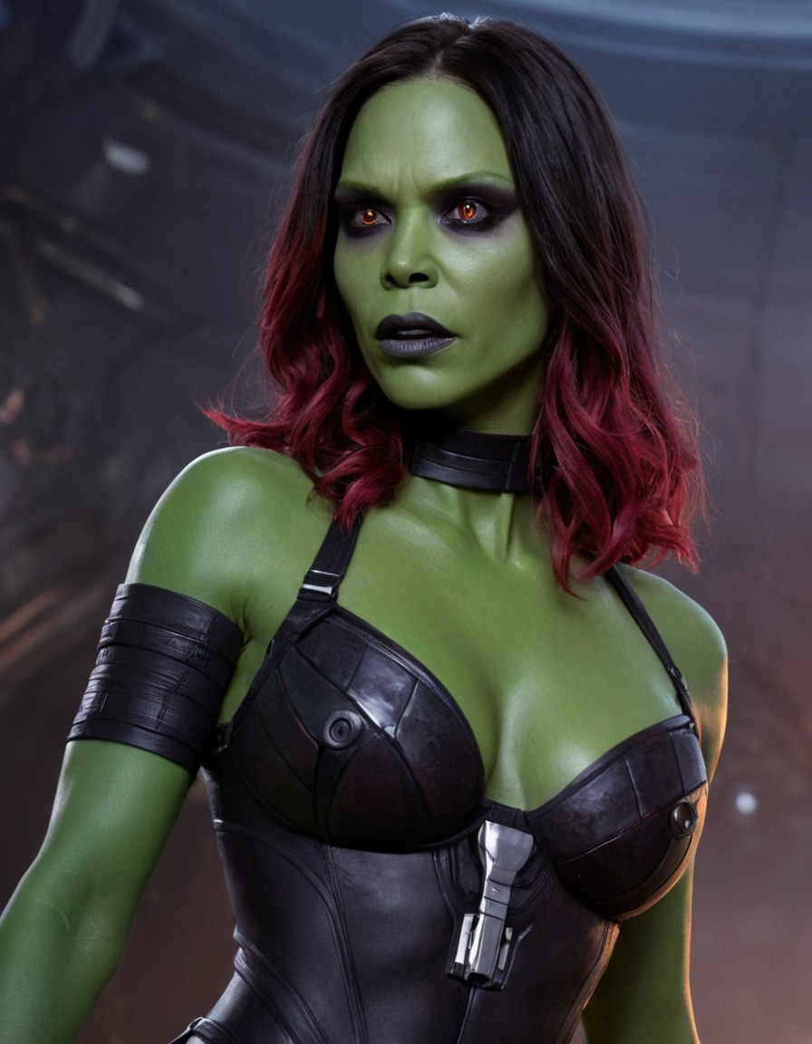 evil gamora, guardians of the galaxy, marvel, villain, superhero, space, fiction