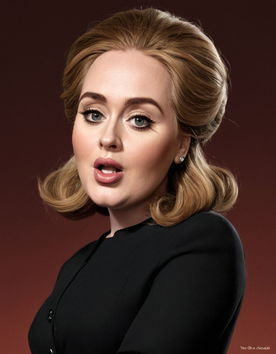 fun, adele, caricature, musician, singer, comedy, humor