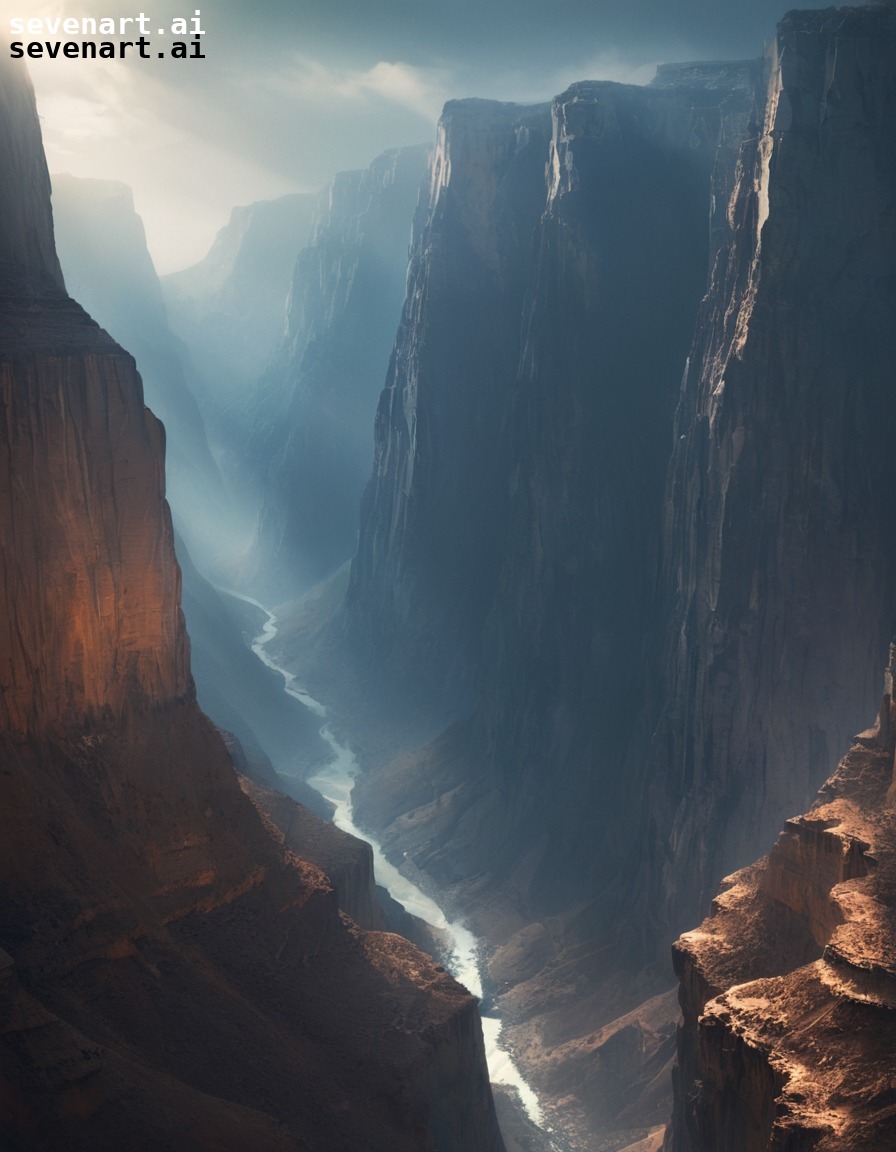 nature, canyon, cliffs, dramatic, power