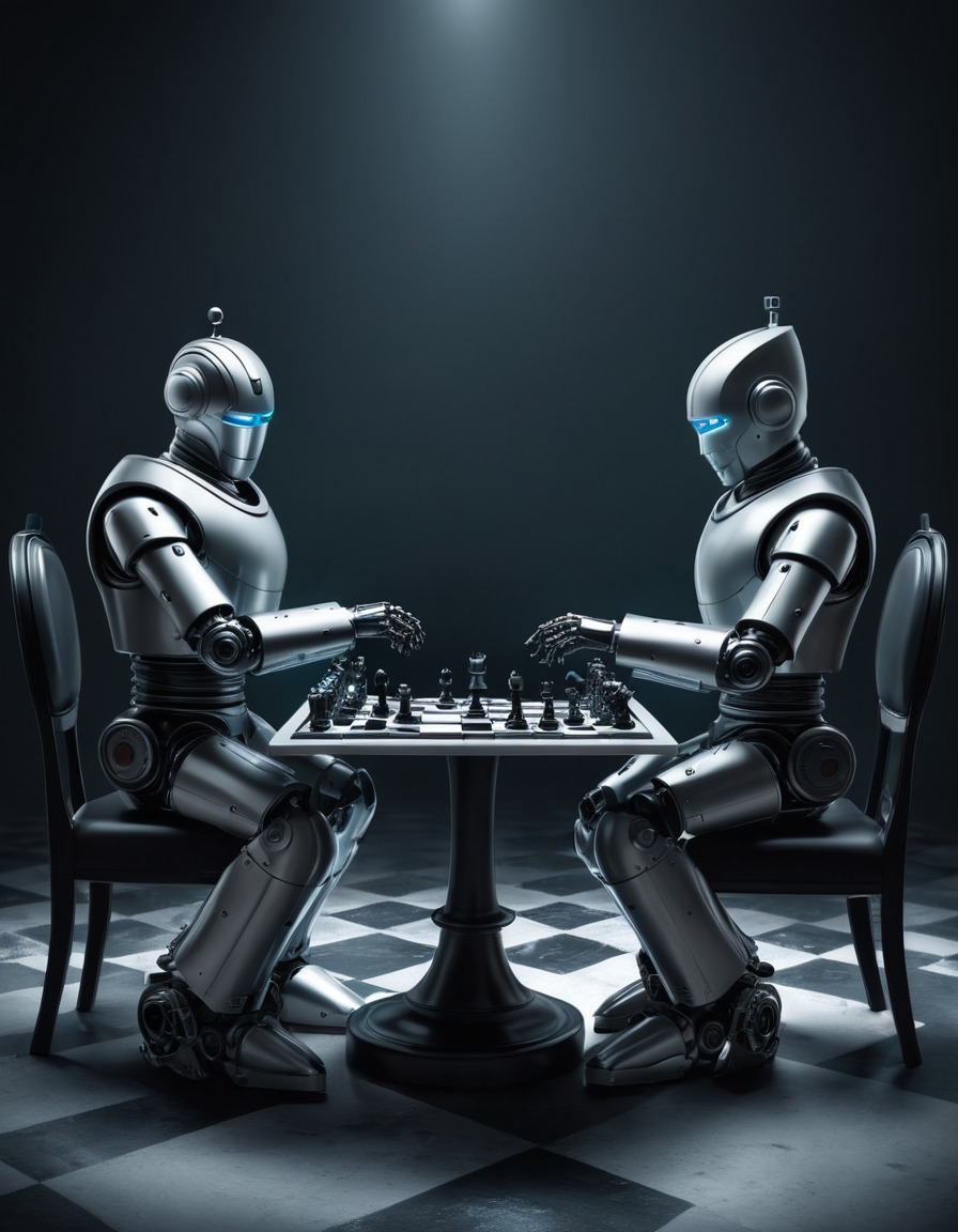 robots, artificial intelligence, chess, competition, strategy