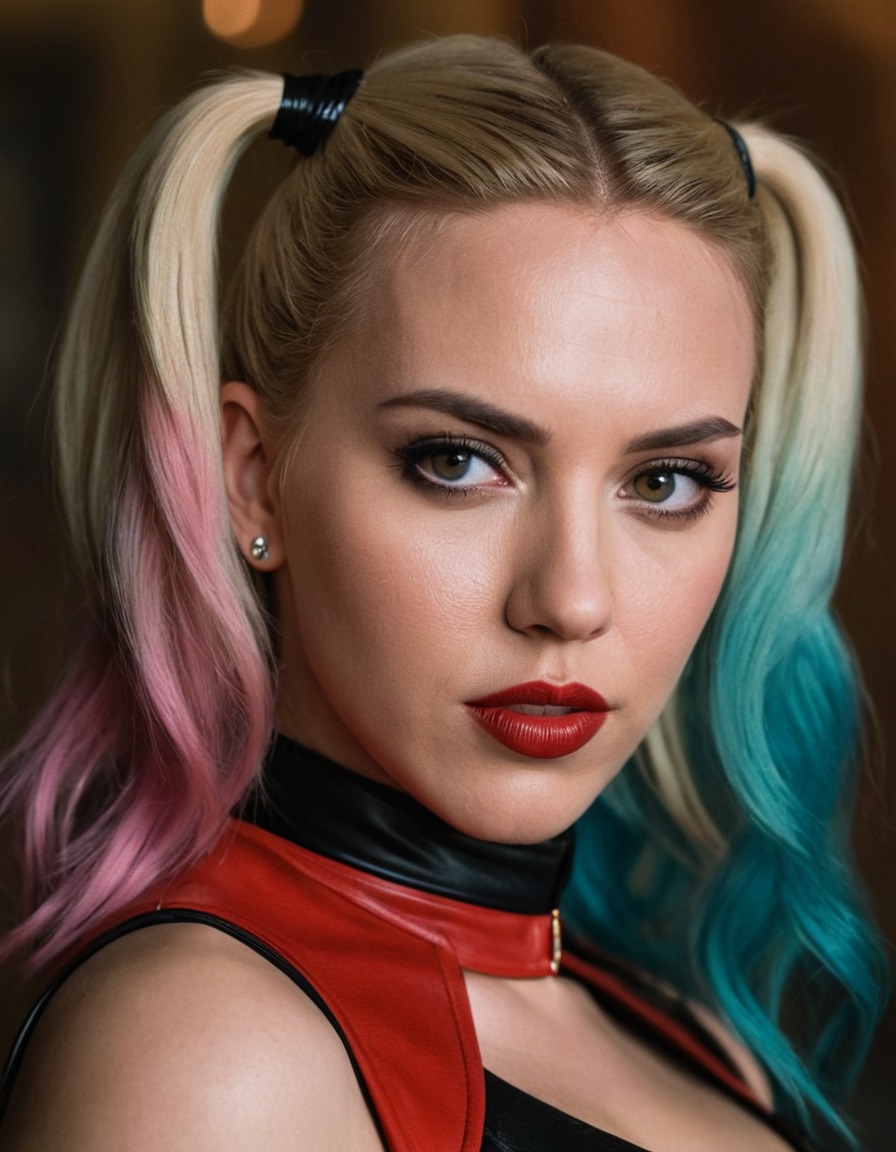 harley quinn, scarlett johansson, actress, comic characters, dc comics