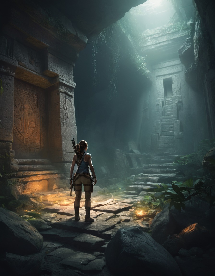 exploration, adventure, archaeology, ancient ruins, danger, games, girls from games