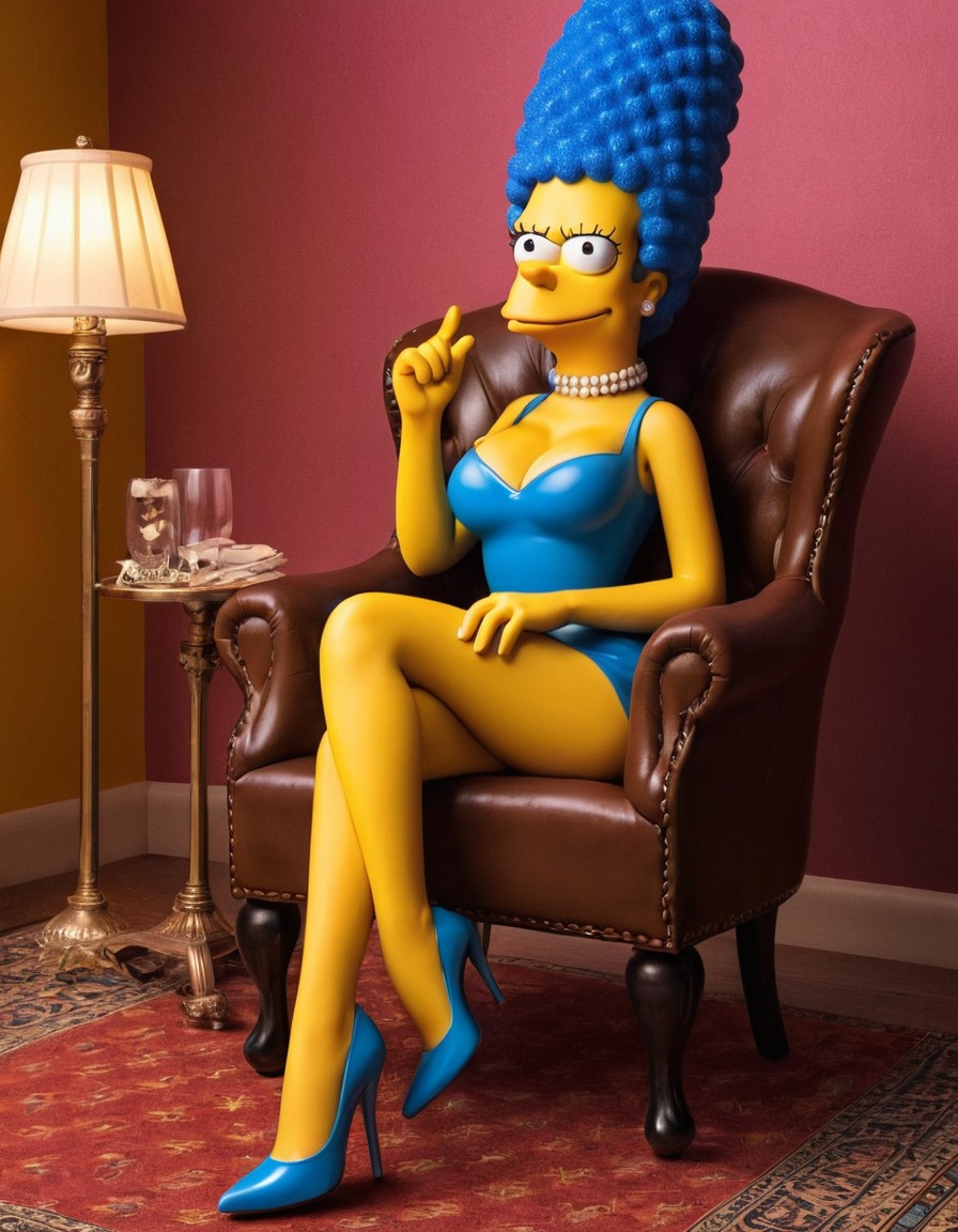 marge simpson, the simpsons, cartoon character, tv series, animated character, beauty standards