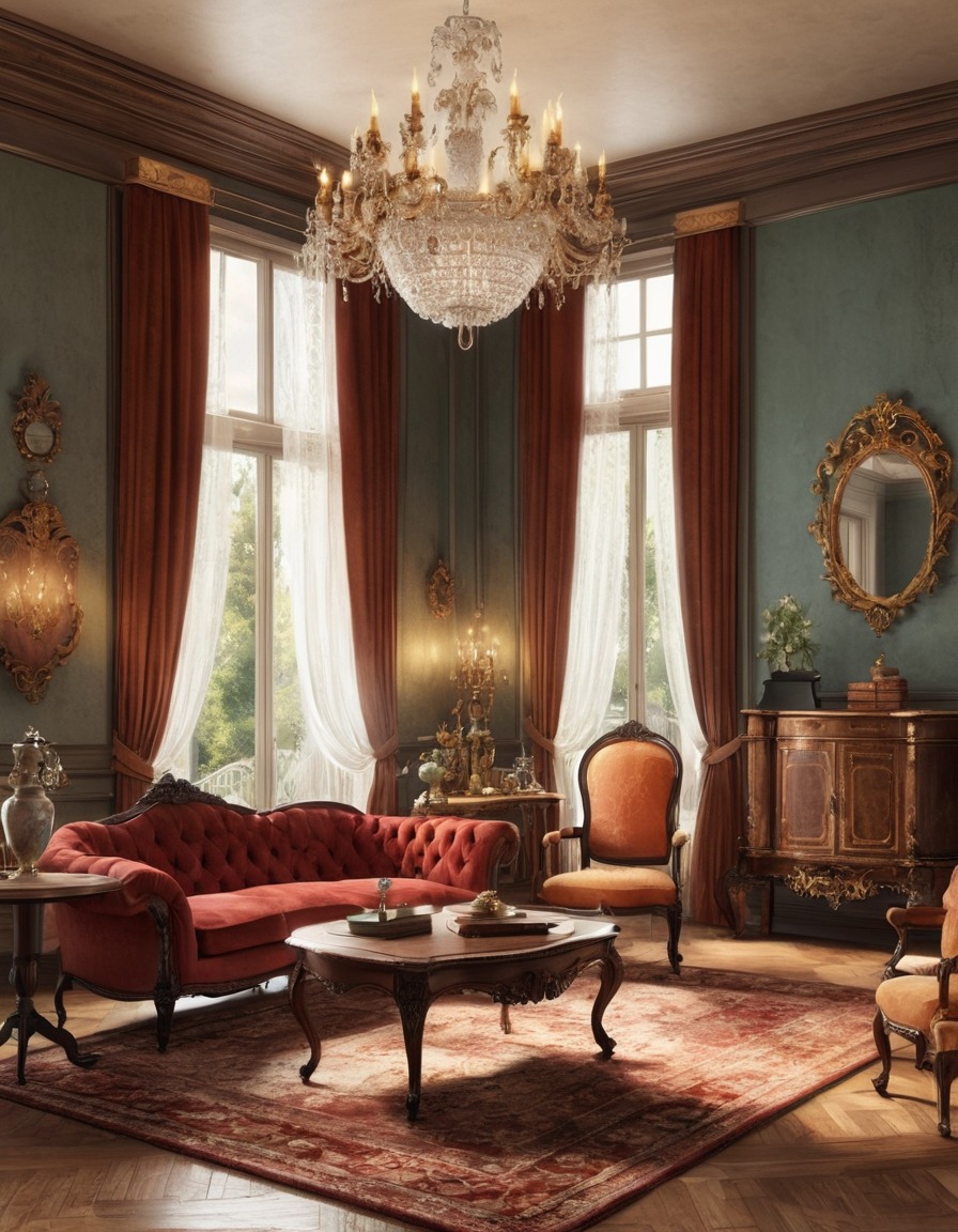 victorian, parlor, antique furniture, interior design