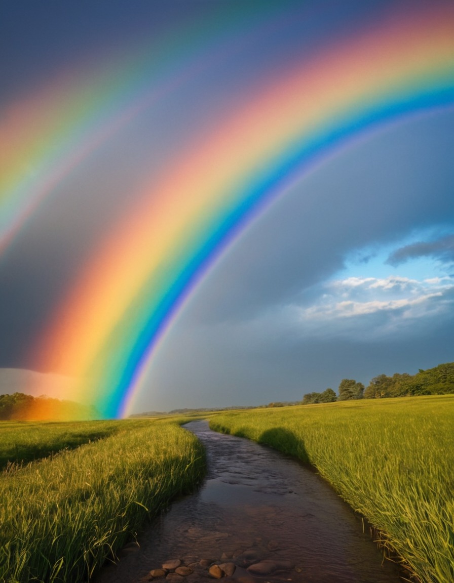 nature, rainbow, beautiful, colors, scenery