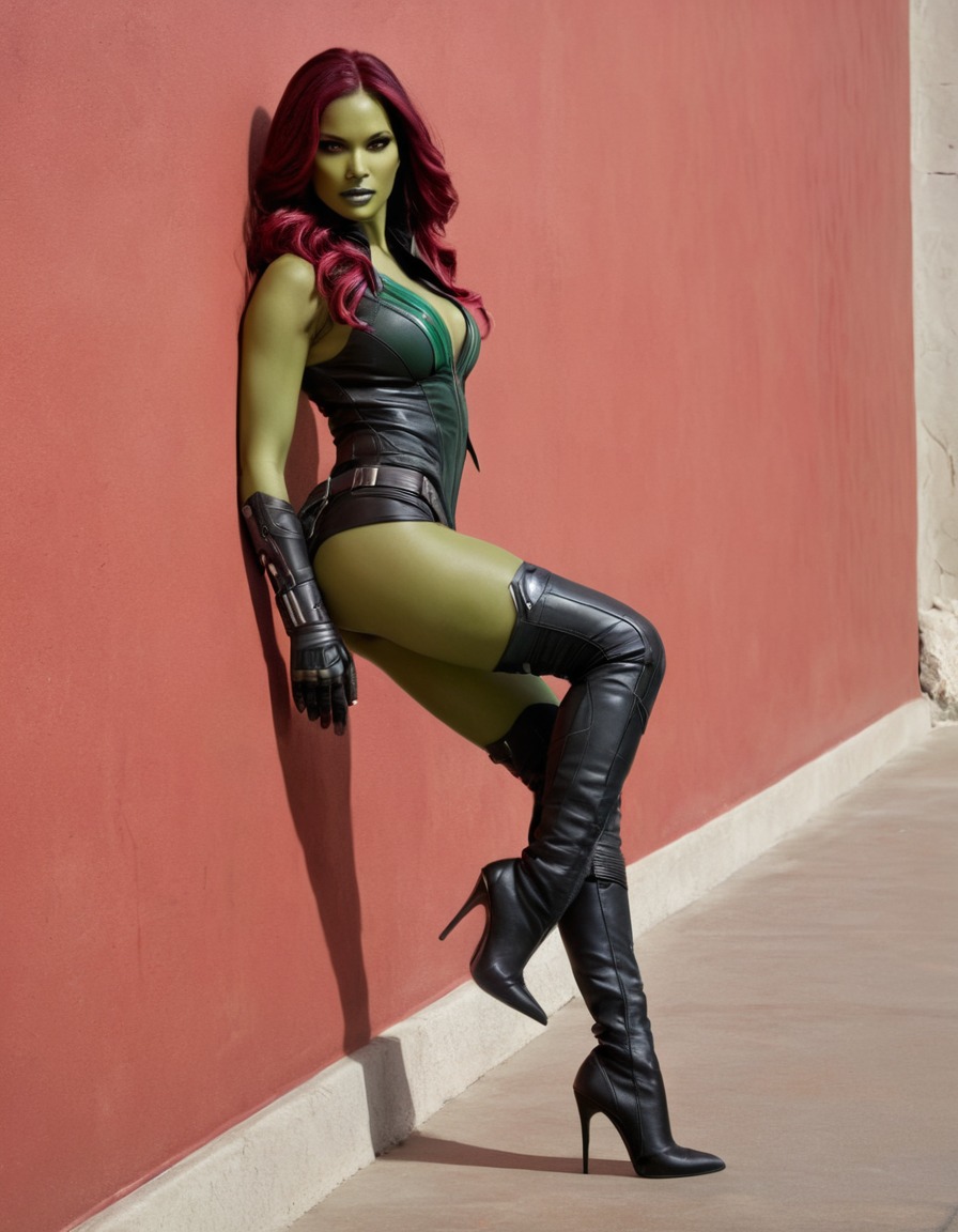 gamora, guardians of the galaxy, marvel, superhero, zoe saldana