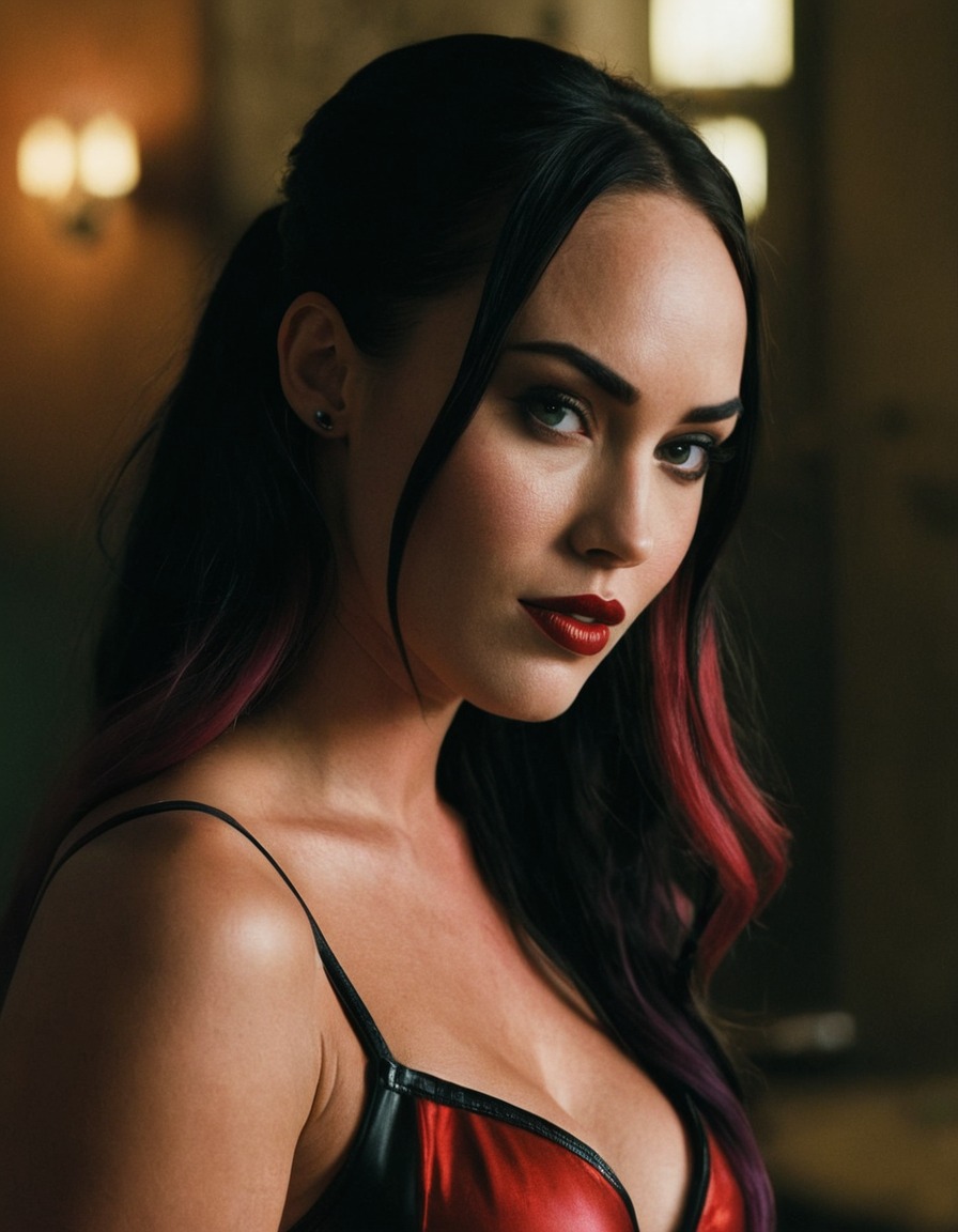 harley quinn, megan fox, dc comics, superhero, villain, actress, character