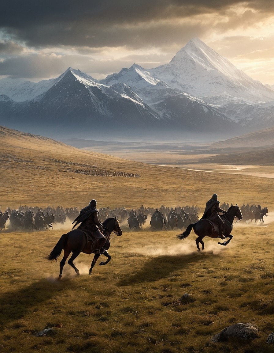 black riders, frodo baggins, ring, rohan, hunt, fantasy, plains, john tolkien, tolkien