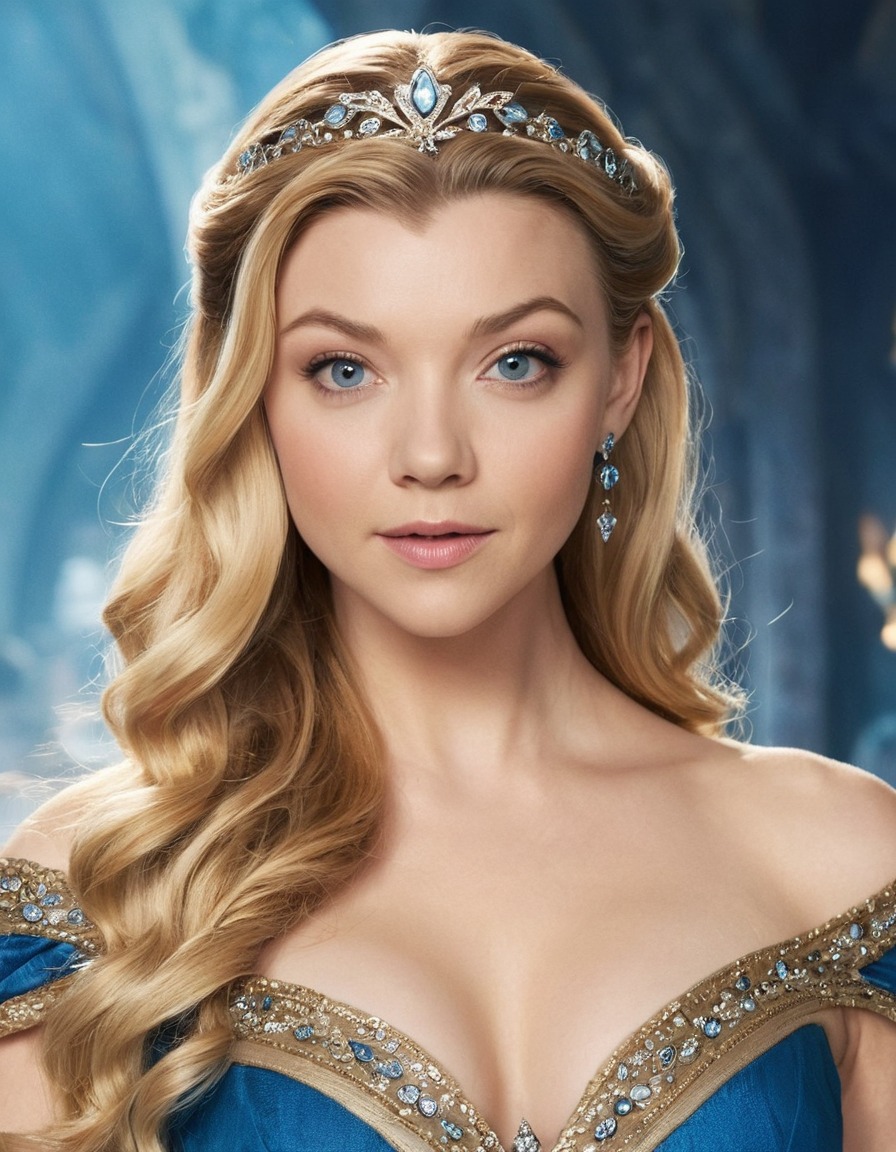 natalie dormer, actress, disney princess, beauty, fairy tale, fantasy, royalty