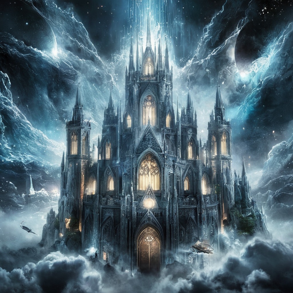 digitalart, magic, fantasyart, architecture, horror, conceptart, epic, gothic, castle, portrait, scifi, surreal, darksky