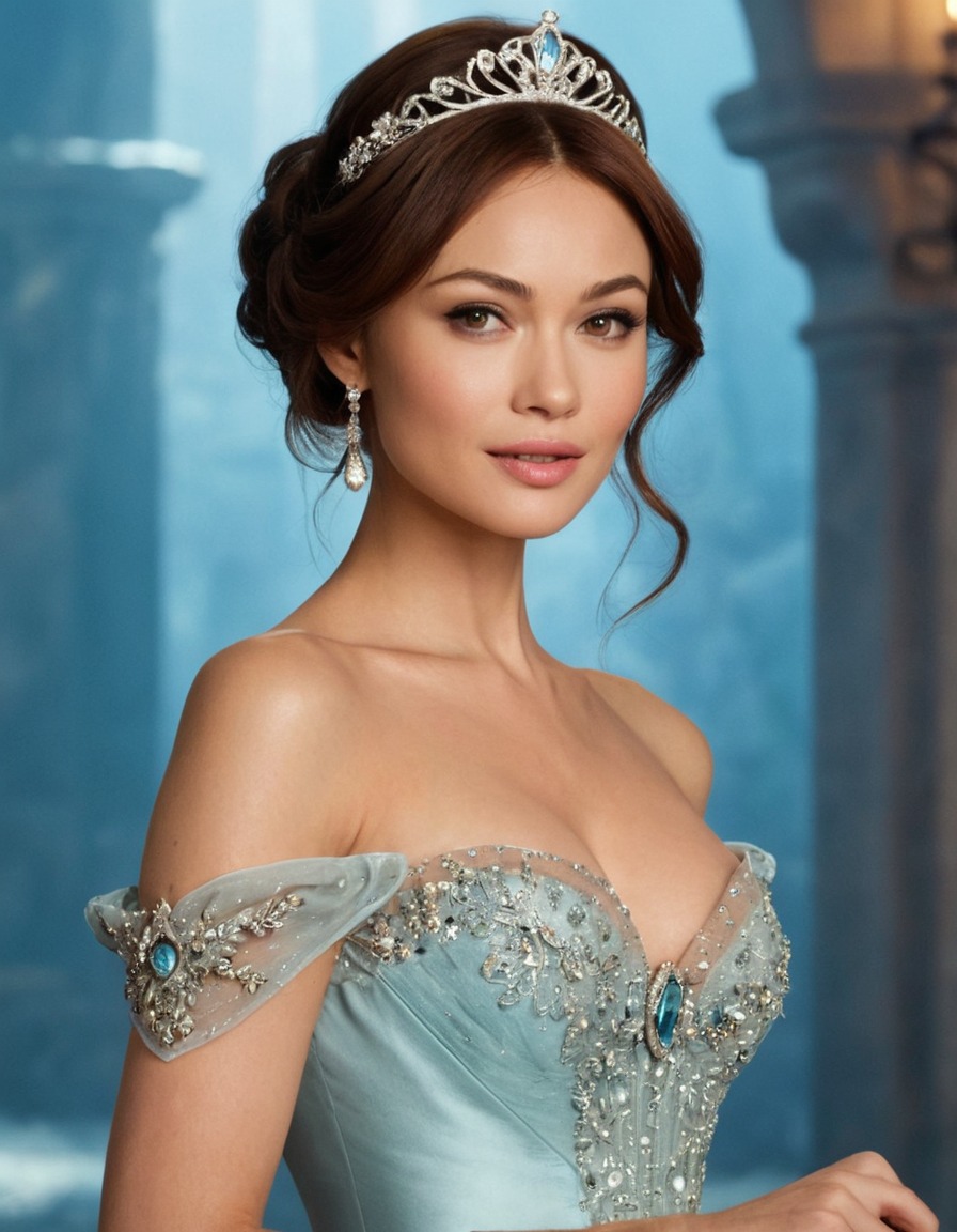 princess, olga kurylenko, disney princess, actress, beauty, fairy tale, hollywood star