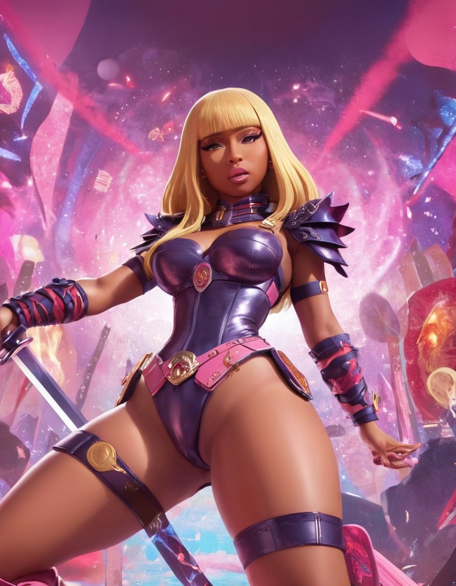 nicki minaj, anime, warrior, music, fashion