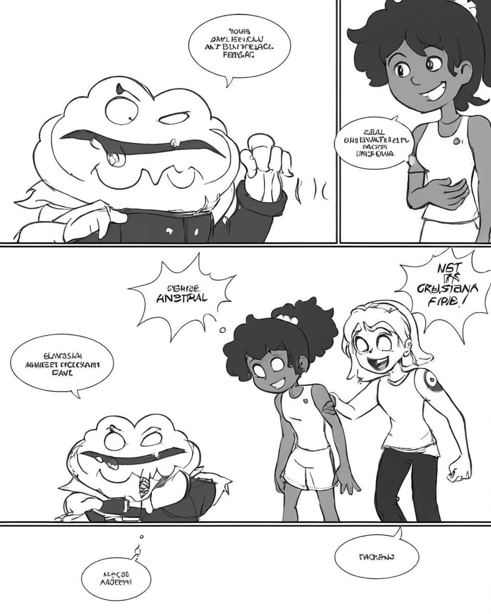 comic, amphibia