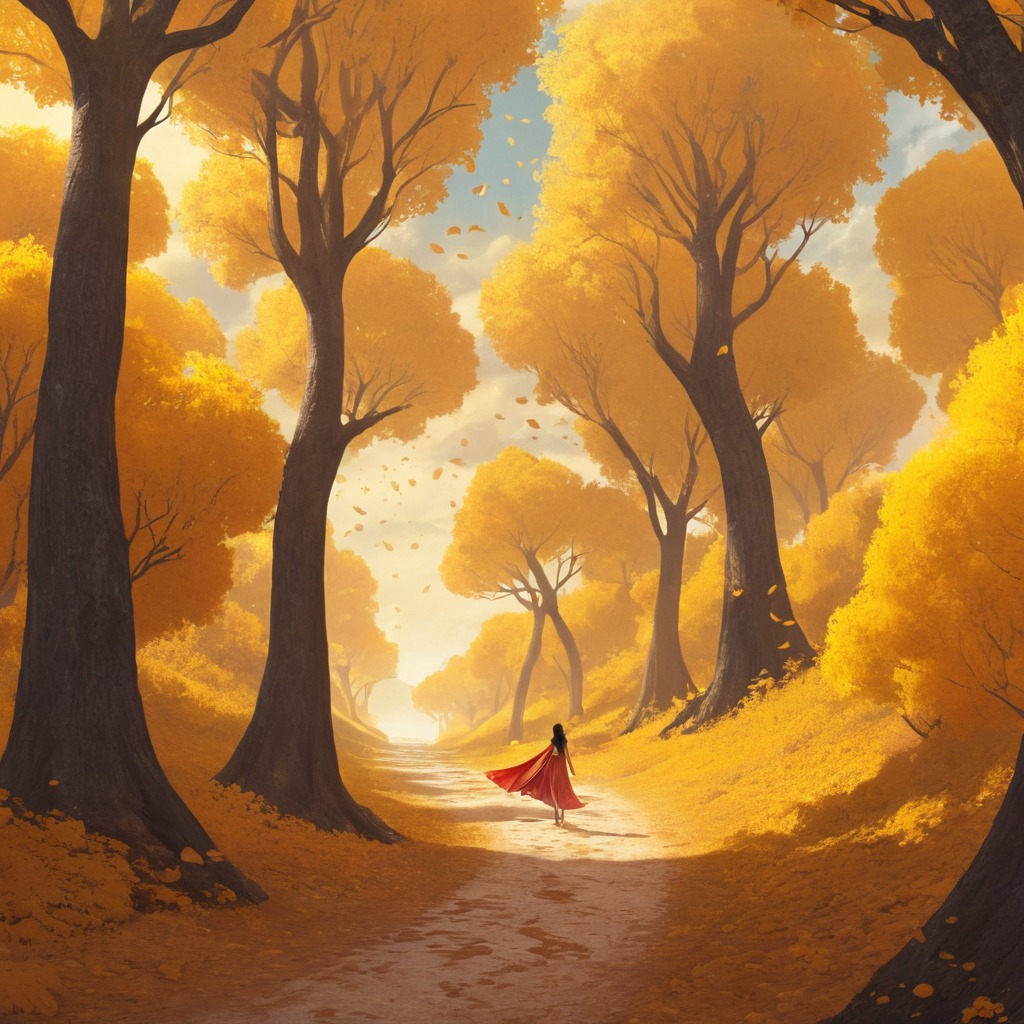 digitalart, forest, dreamup, fox, goldleaf, ai_art