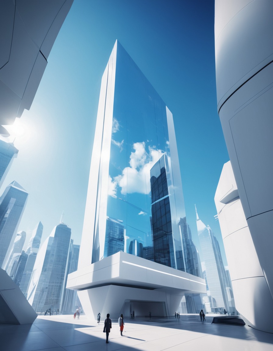 futuristic, office building, architecture, faith connors, mirror's edge, games, girls from games