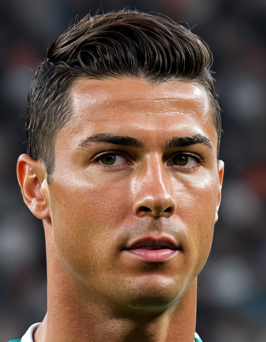 cristiano ronaldo, portrait, art, famous person, soccer player