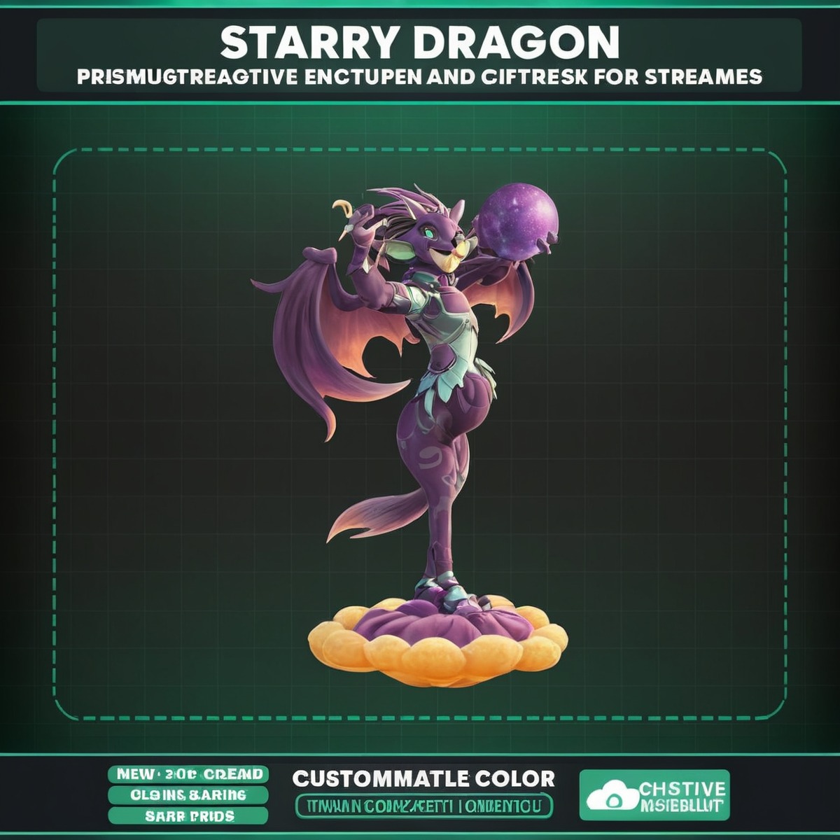 dragon, vtuberasset, vtuberdesign, streamdecoration, vtubermicrophone, vtubermicasset, streamsetupvtuber, vtuberaccessories, vtuberstreamasset, starrypurpledragon, dragonmicrophone, starrymic, purpledragonmic, purplemicrophone