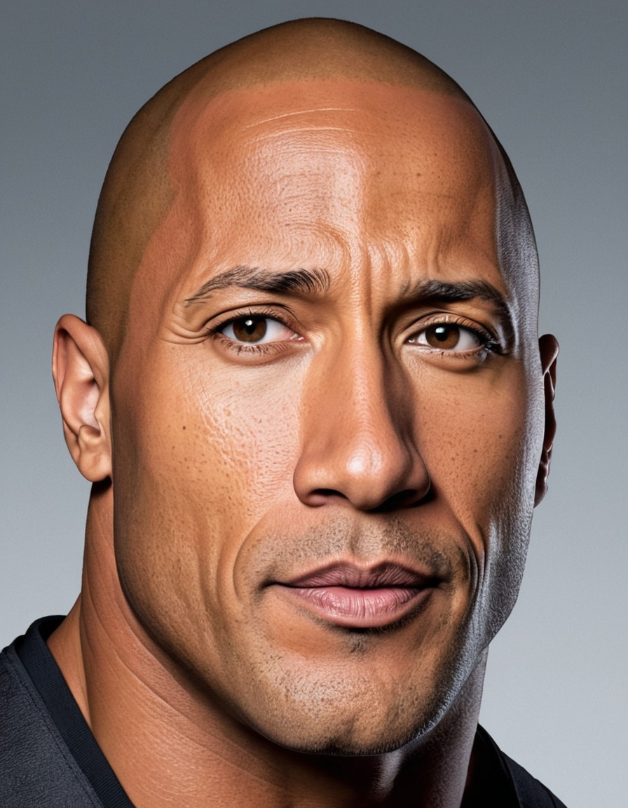 dwayne johnson, the rock, portrait, celebrity, actor, wrestler