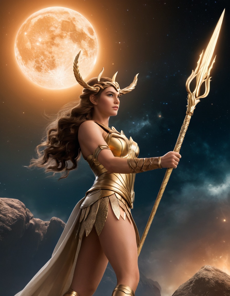 artemis, greek mythology, god, goddess, epic, mythological scene, divine being