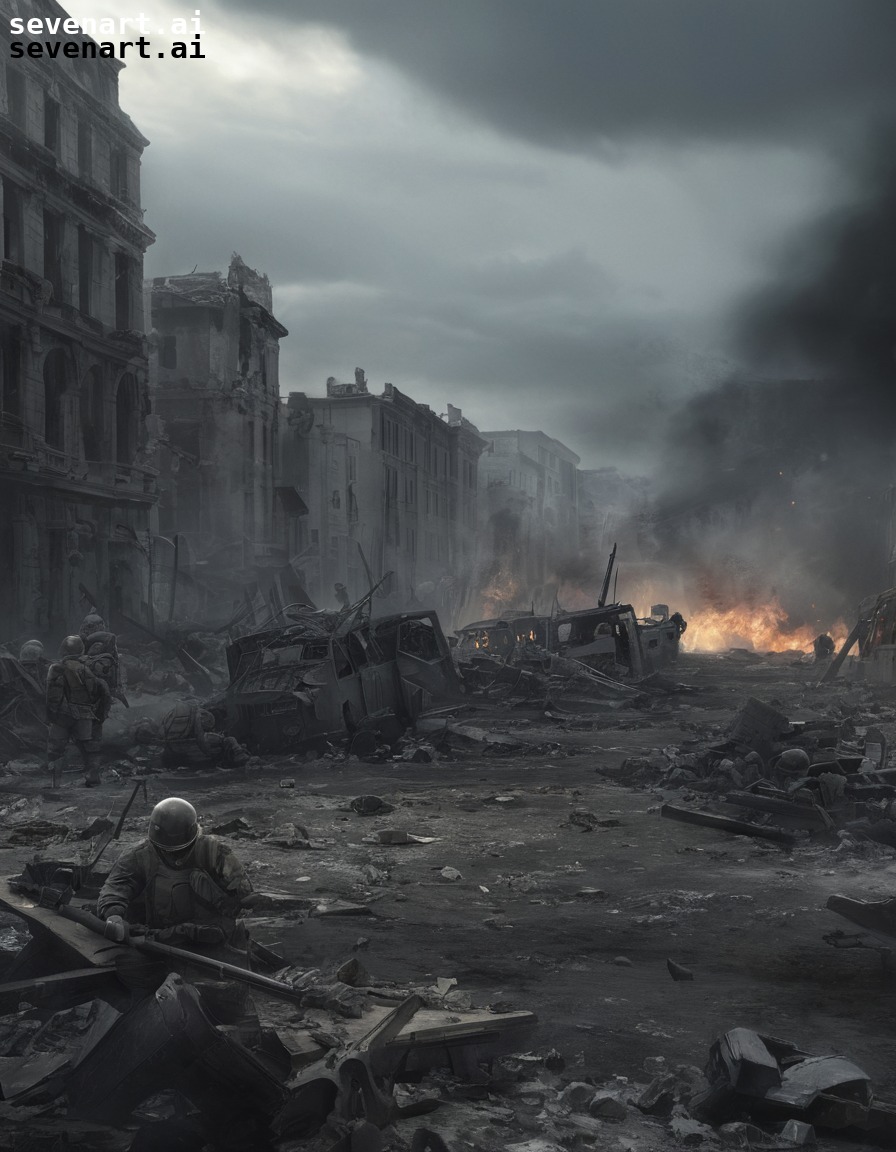 war, aftermath, devastation, battlefield, ruins