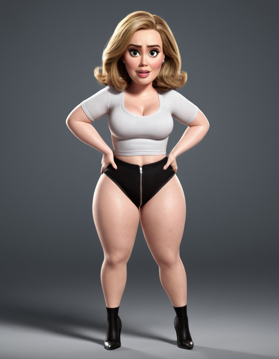 adele, cartoon, weight, struggle, fat