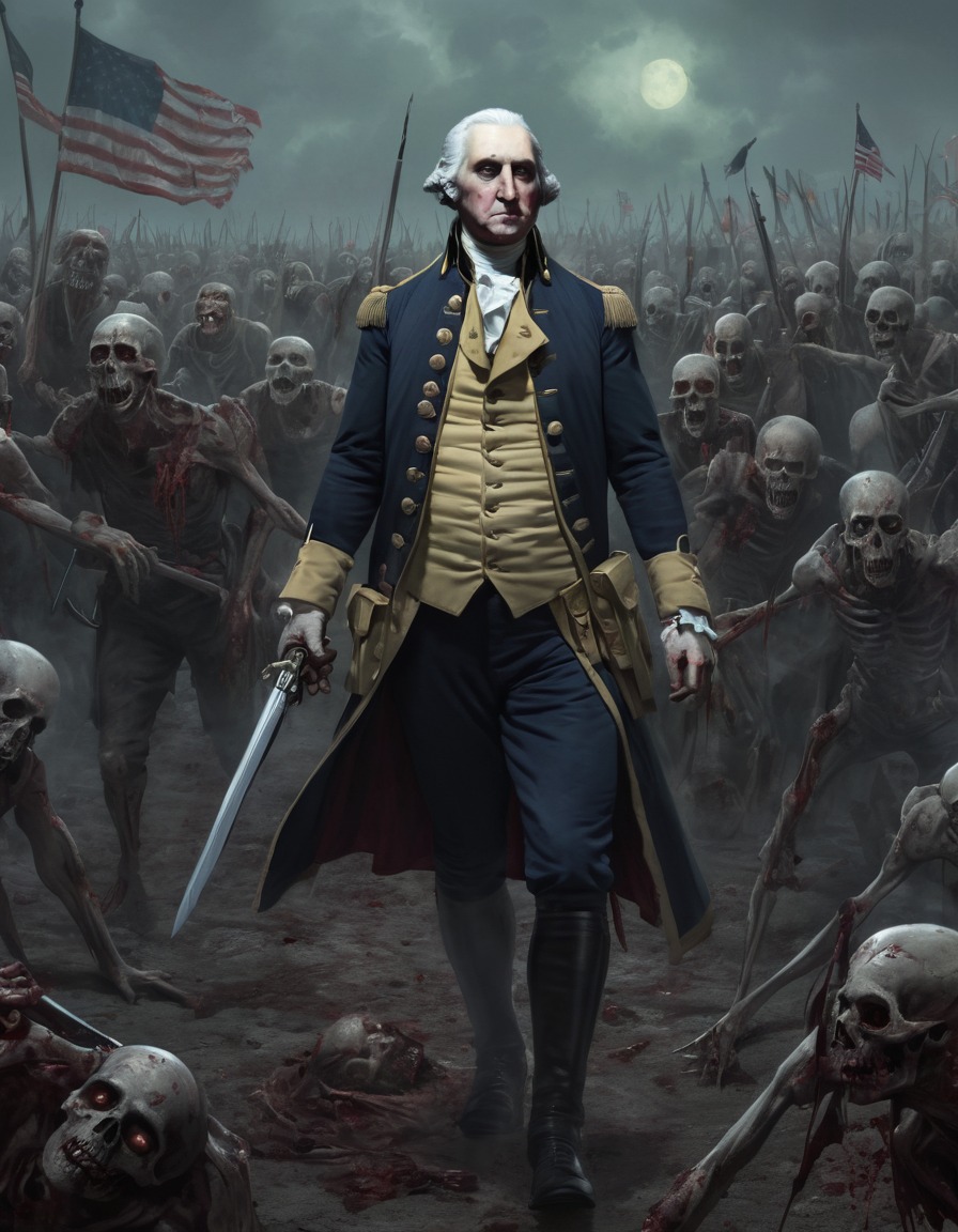 zombie, george washington, undead army