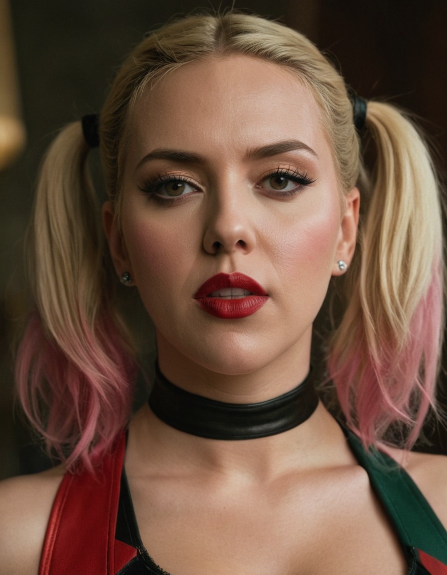 harley quinn, scarlett johansson, dc comics, superhero, actress