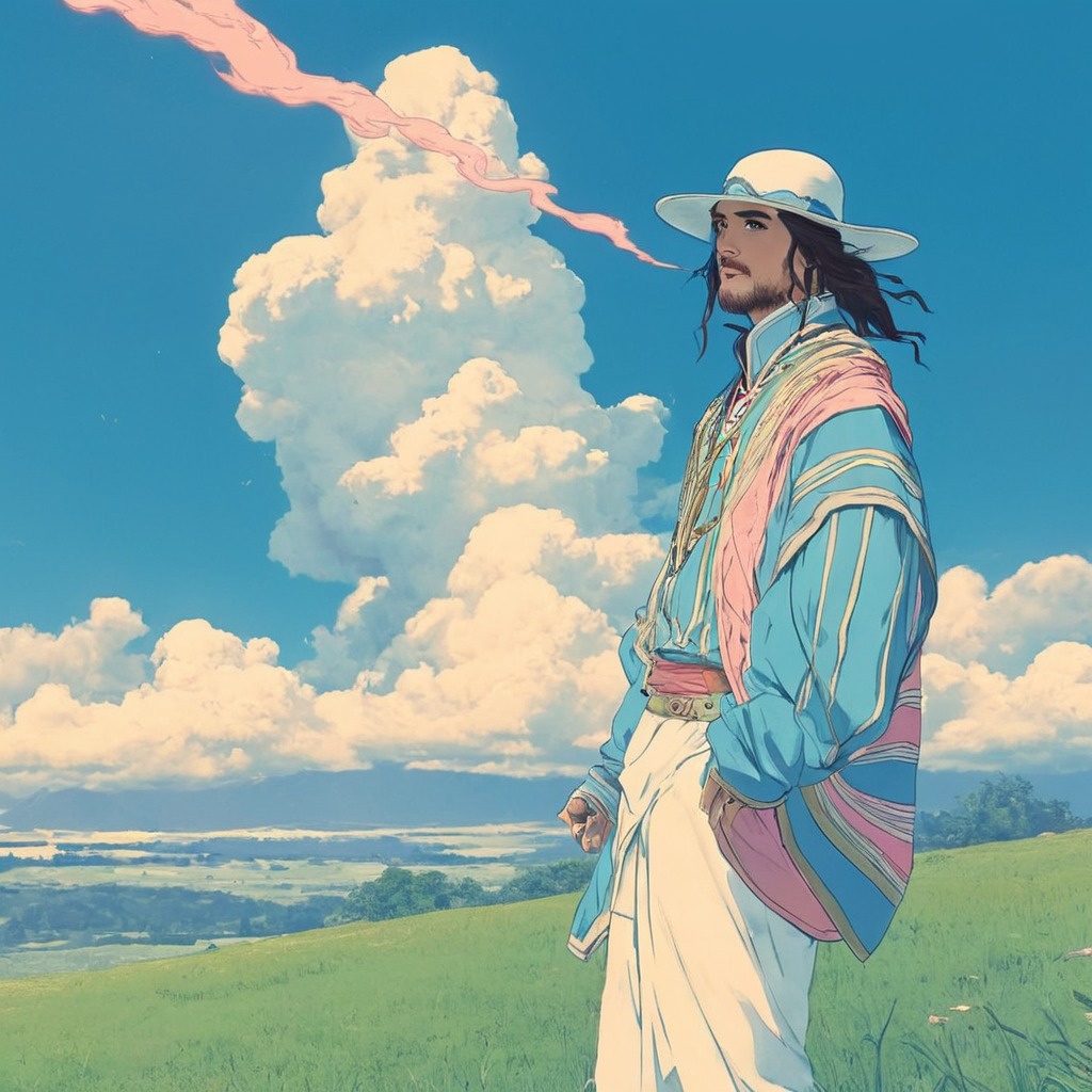 snoop dog, studio ghibli, art, blue, anime, lofi