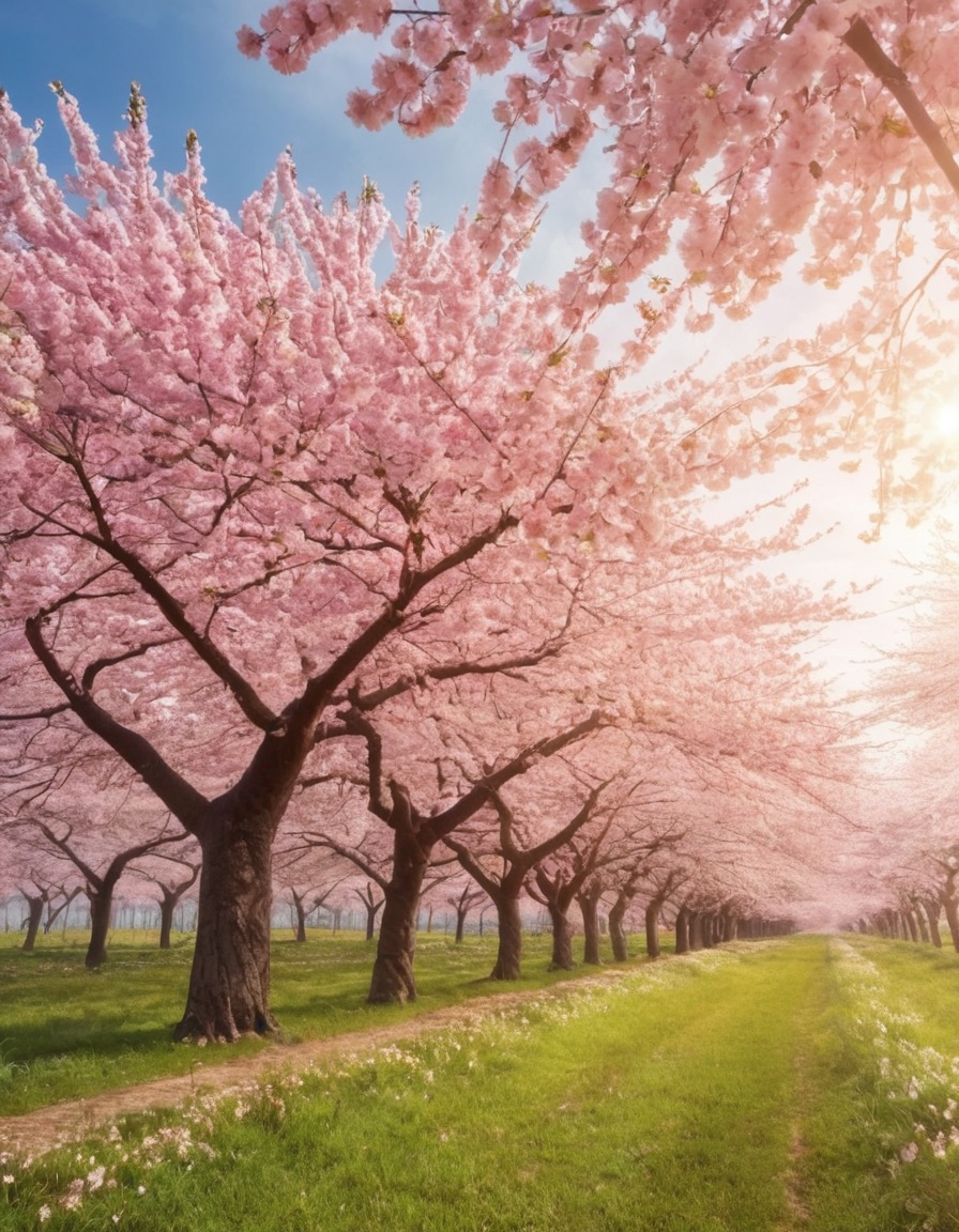 nature, cherry blossoms, spring, flowers, beauty, outdoors