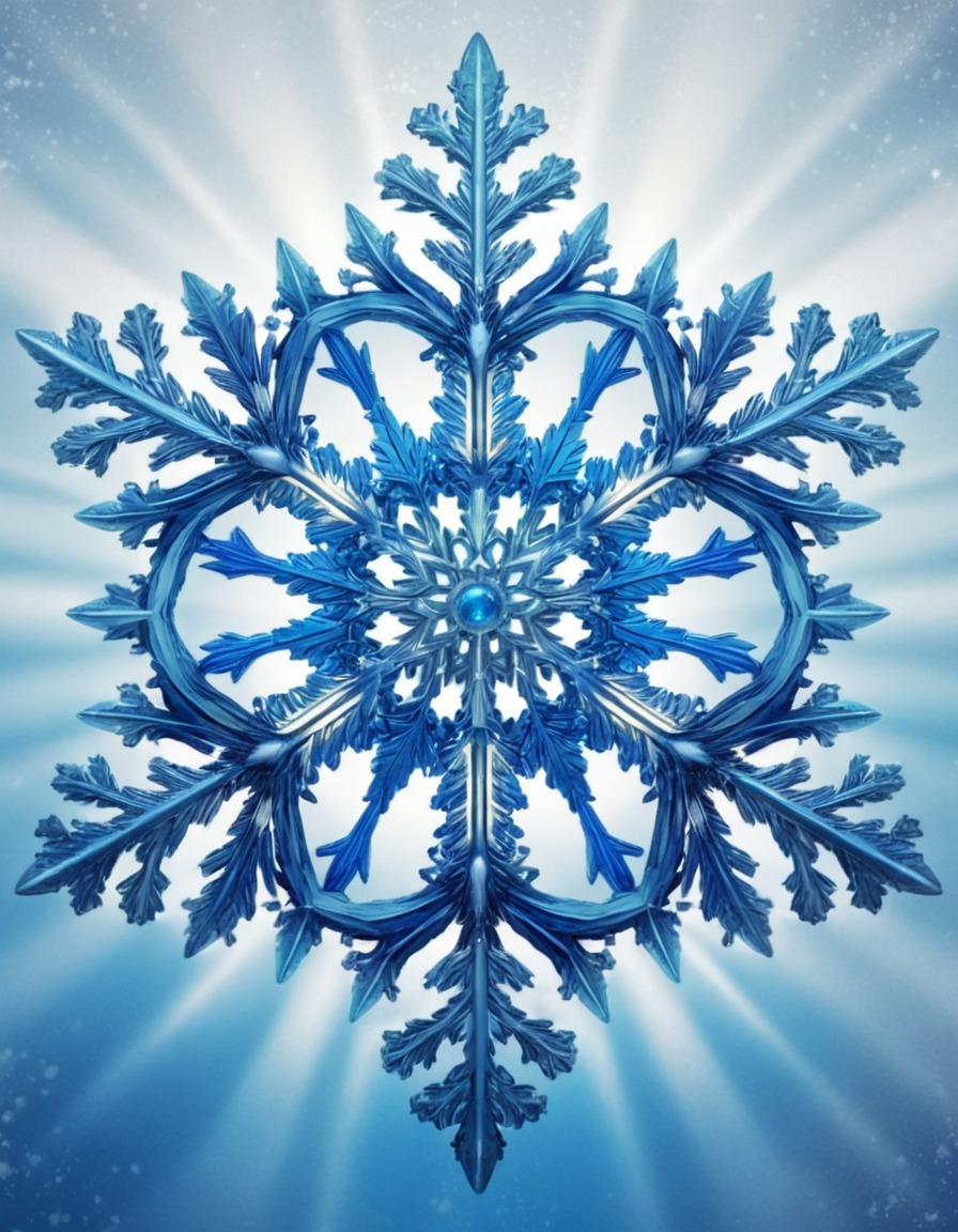 snowflake, winter, symmetry