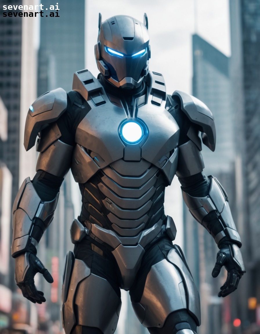 futuristic, superhero, high-tech, armored suit, metropolis, future