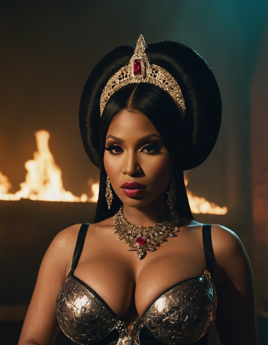 nicki minaj, evil villain, pop culture, hip hop, music artist, fashion icon