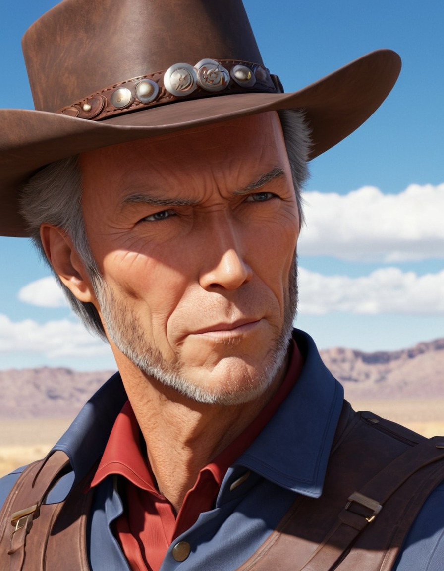 cowboy, anime, clint eastwood, western