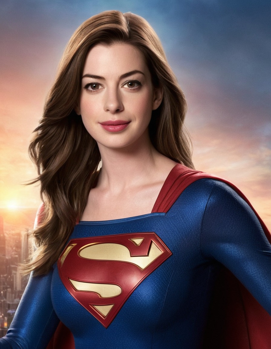 anne hathaway, supergirl, actress, superhero, movie role, character portrayal