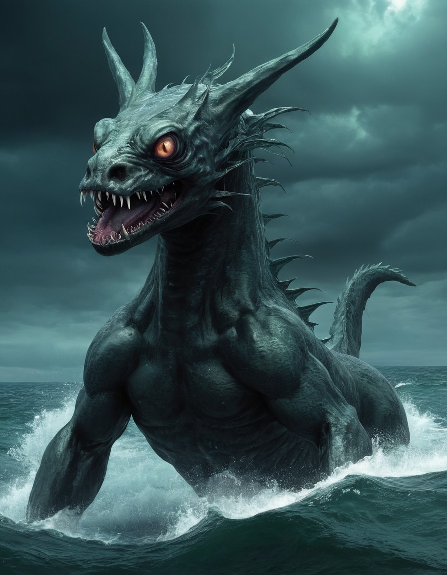 kelpie, sea monster, mythical creature, scottish folklore, legendary beast