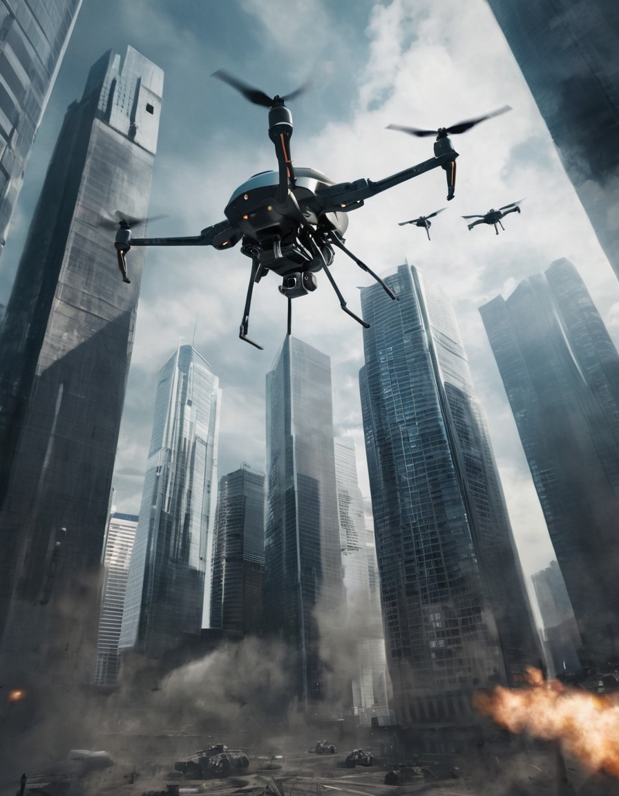 military, drones, skyscrapers, surveillance, technology, war, usa