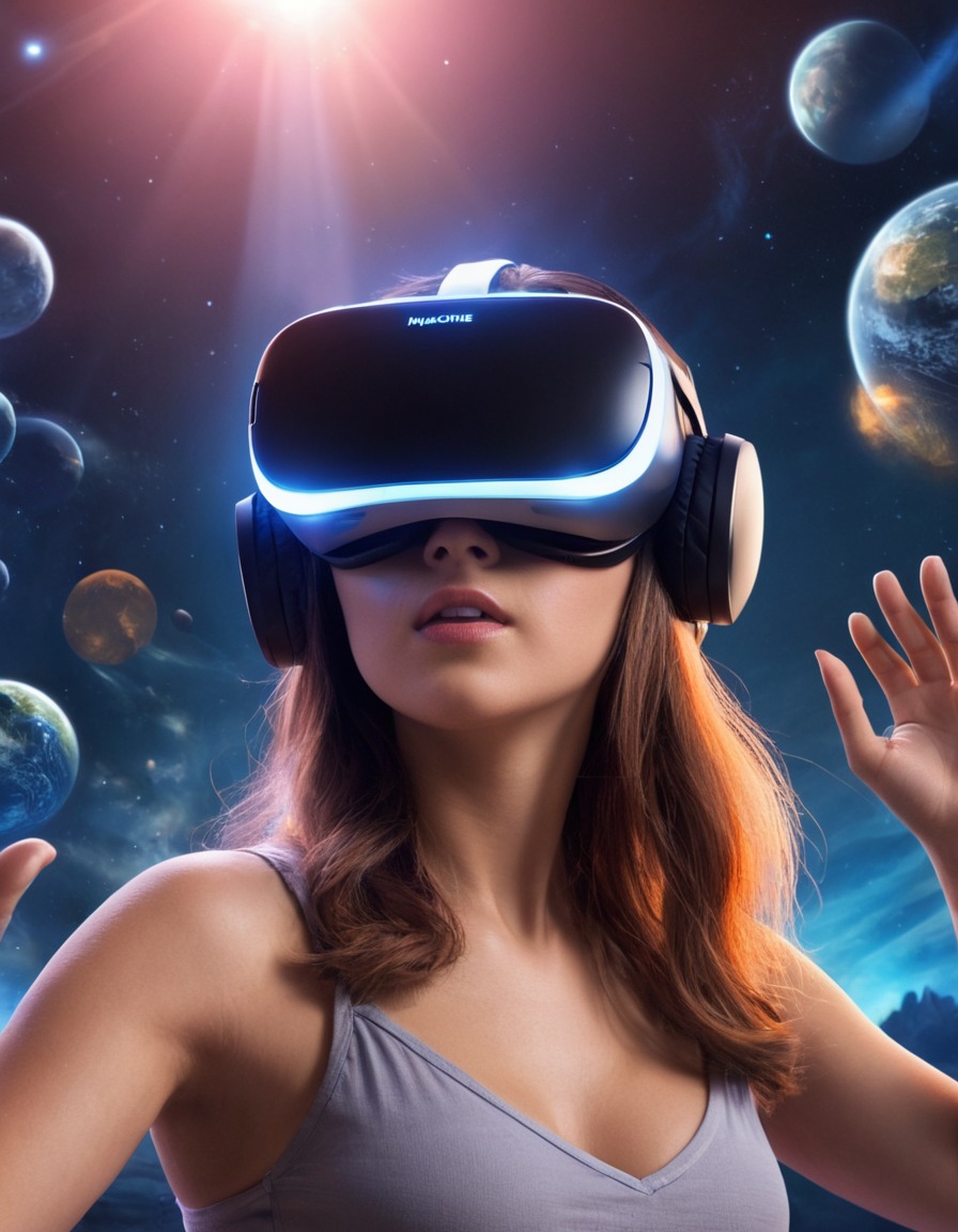 virtual reality, technology, digital, escape, personalized realms, future