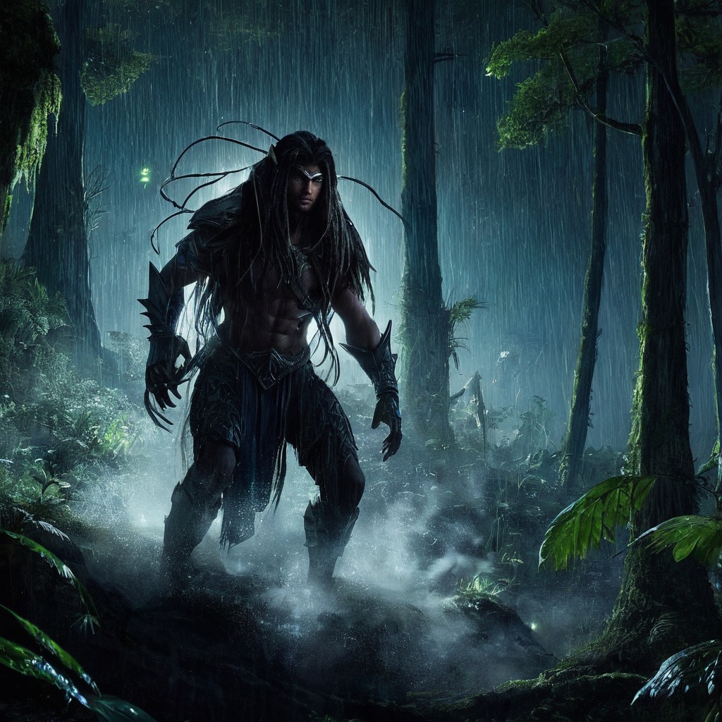 horror, alien, jungle, predator, monster, forest, creature, fanart, characterdesign, fantasyart, scifi, genetics, mutation