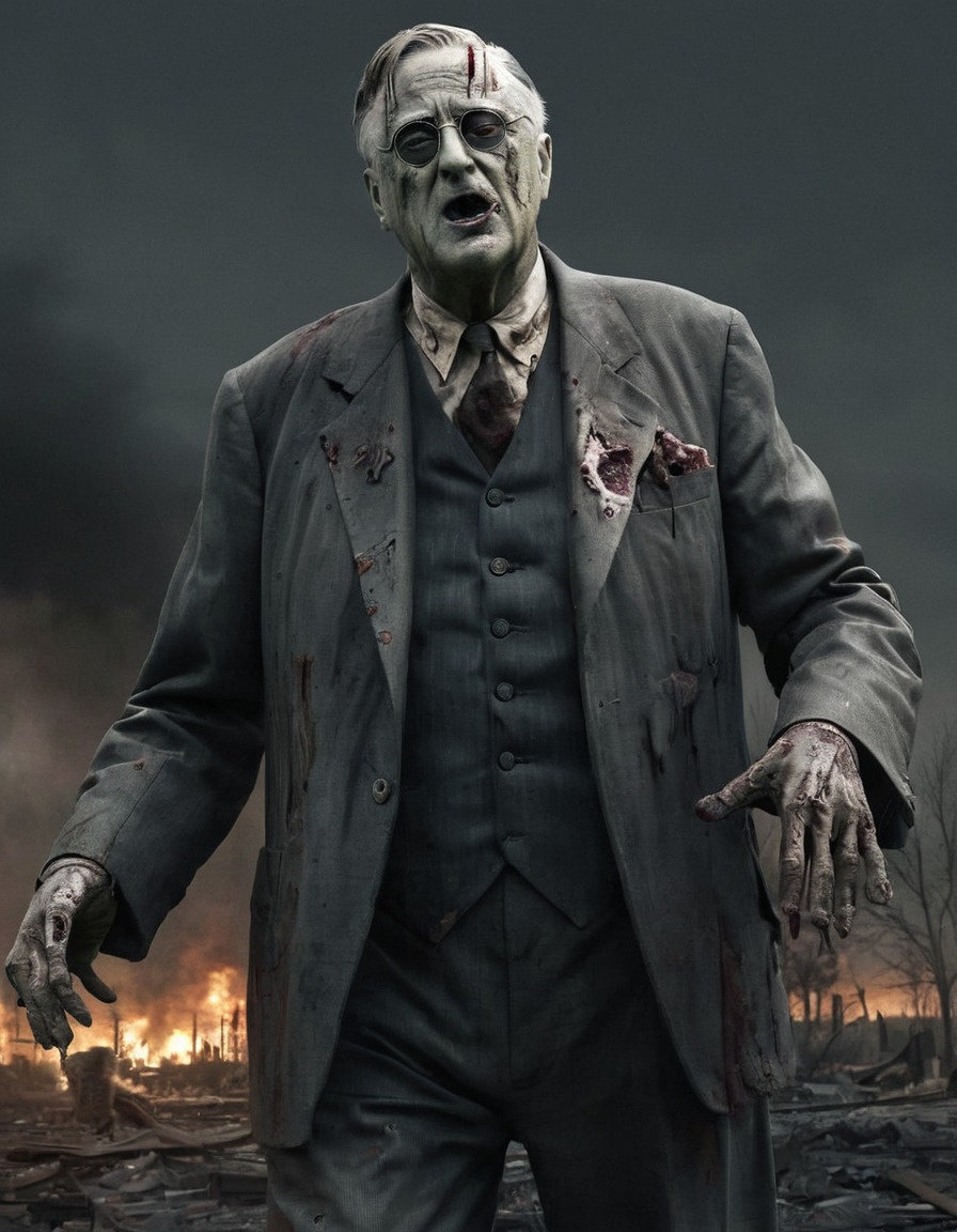 franklin roosevelt, zombie, post-apocalyptic, havoc, undead, leader