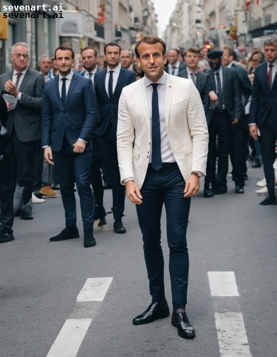 fashion, mix-up, embarrassing moment, street style, confusion, emmanuel macron, france